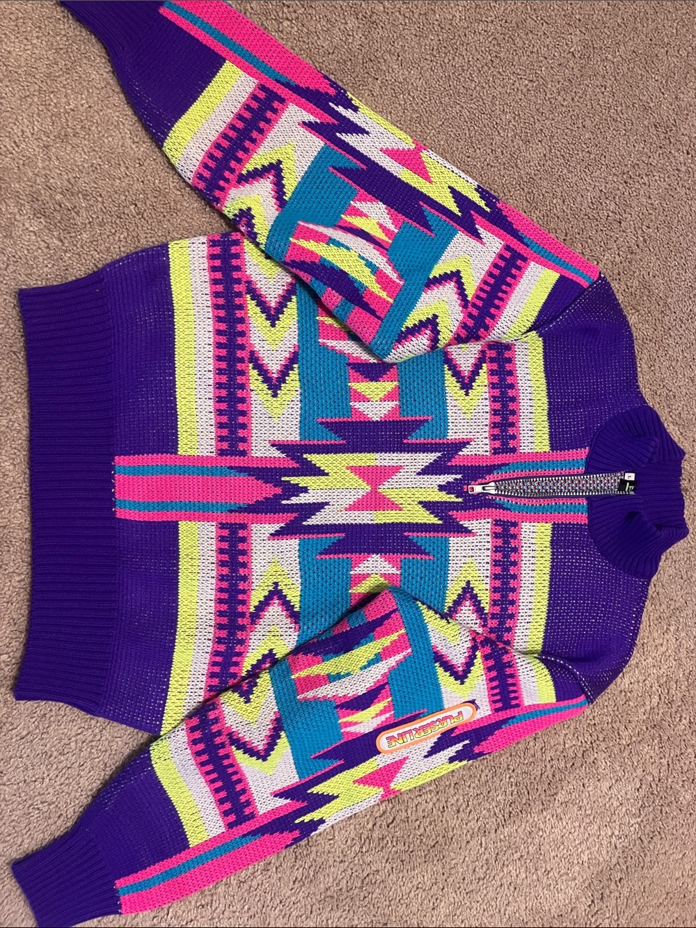 Vibrant Vintage Japanese Brand Women's Sweater